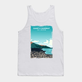 Giant's Causeway Northern Ireland Travel Poster Tank Top